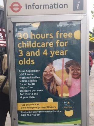 30 hours free childcare for 3 and 4 year olds