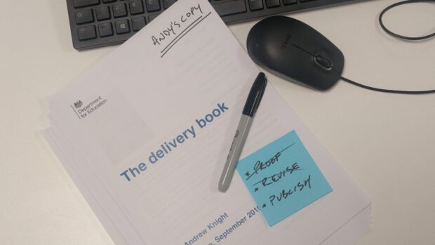 Paper copy of The Delivery Book