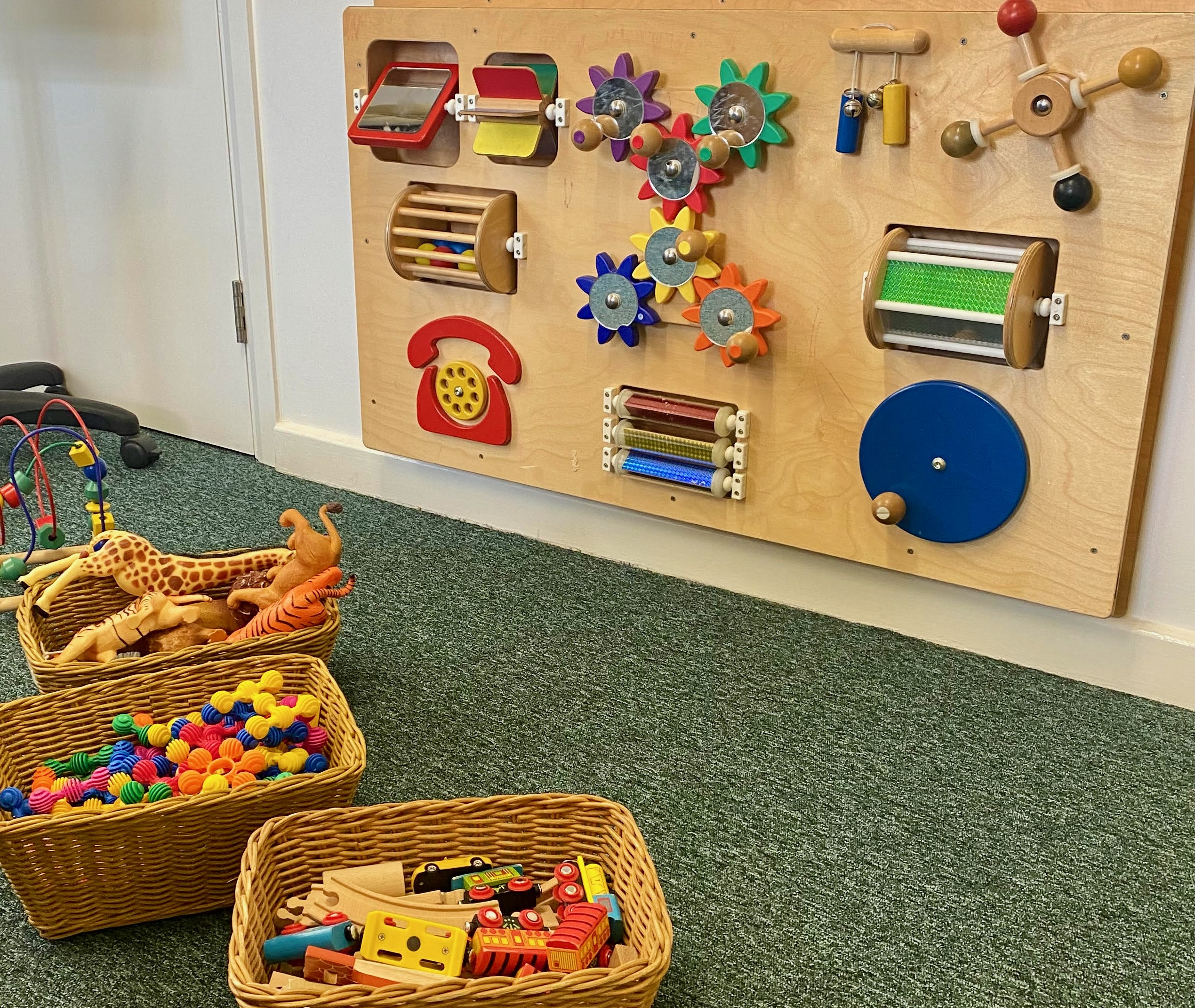 Children's play area at a family hub